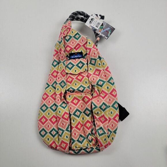 Kavu Mini Rope Sling Bag Polyester Crossbody NWT Outdoor Hiking‎ Carry-On New - Picture 1 of 6